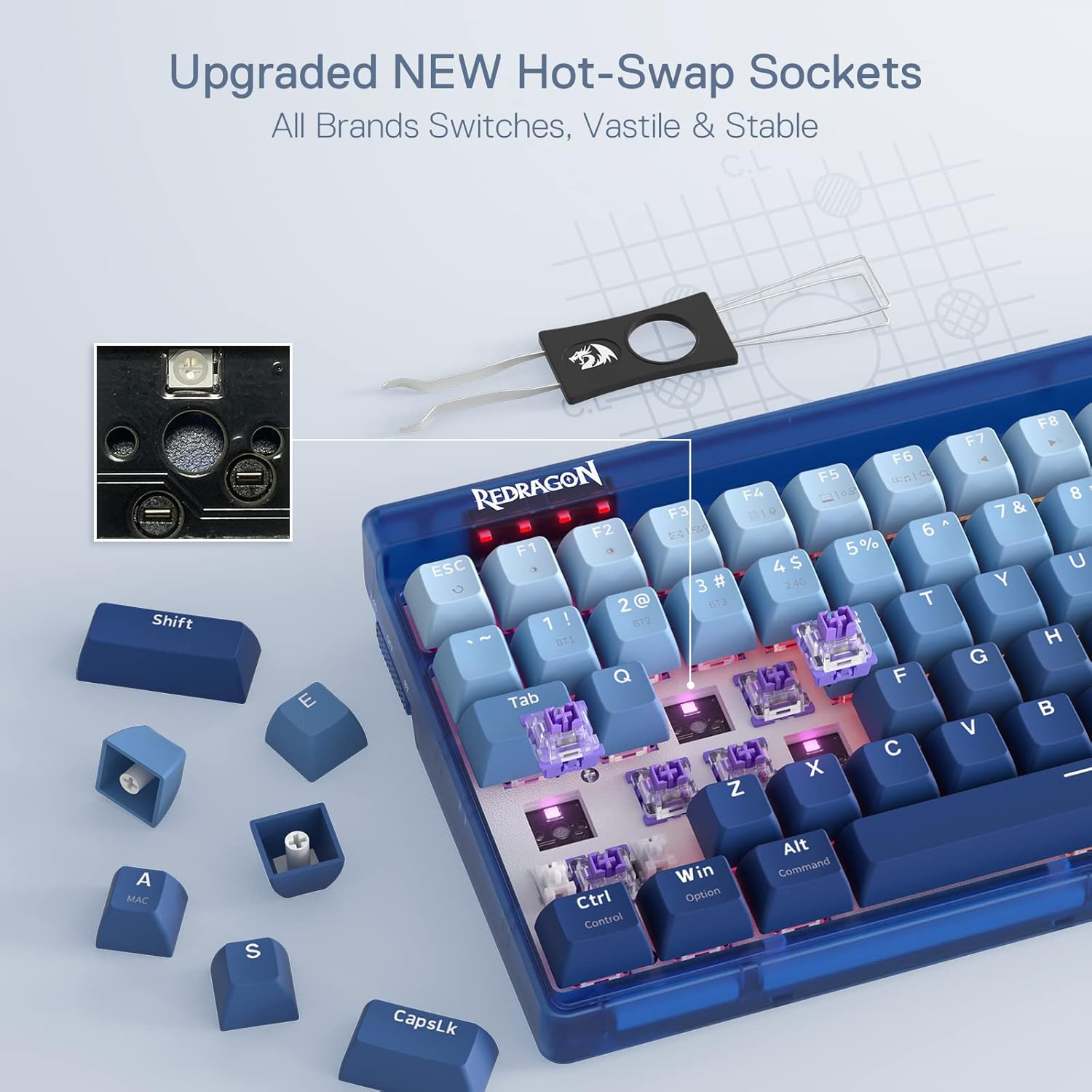 Redragon Garen Pro K656WGB-RGB-PRO Wireless Gaming Keyboard Redragon Garen Pro K656WGB-RGB-PRO Wireless Gaming Keyboard